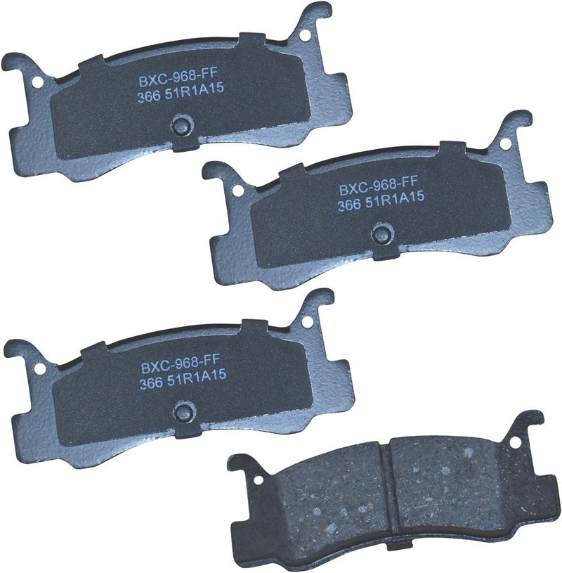Bendix Premium SBC366 Ceramic Rear Brake Pads for Mazda 323 1989-1988, MX-3 1996-1992, Mercury Capri 1994-1991, Tracer 1989-1987 - Image 1